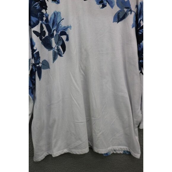 Alia 3/4 Sleeve Butterflies Studded Tee Shirt-Size 1X-Pretty & Soft - Picture 8 of 9